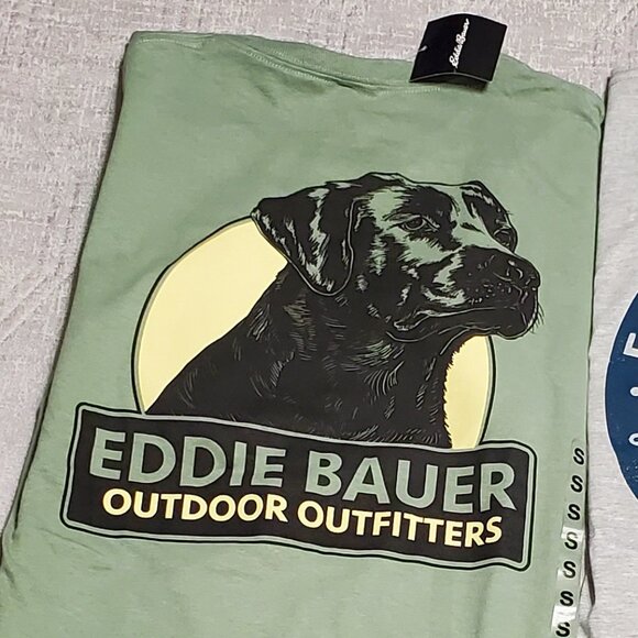 NWT! Bundle -2 Eddie Bauer Outdoor Outfitters Men's Crew Shirts Size: S - Picture 4 of 10